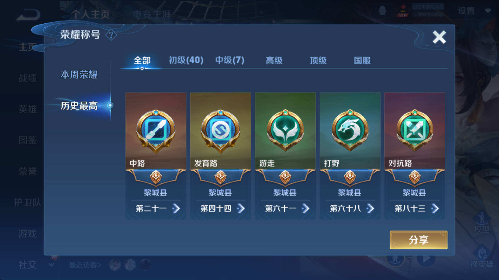 WZQM3461465王者荣耀账号详情图3