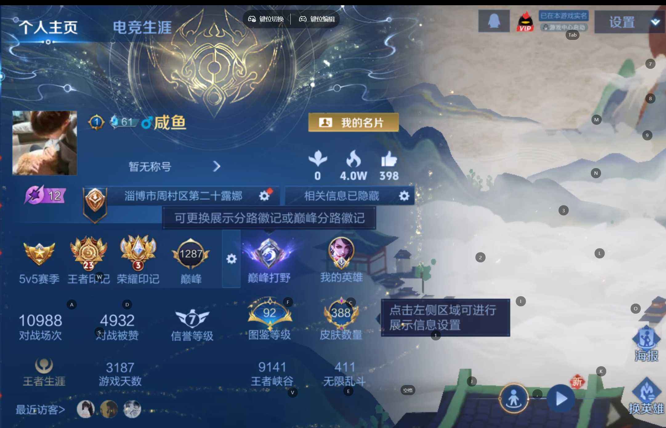 WZQM3461407王者荣耀账号详情图3