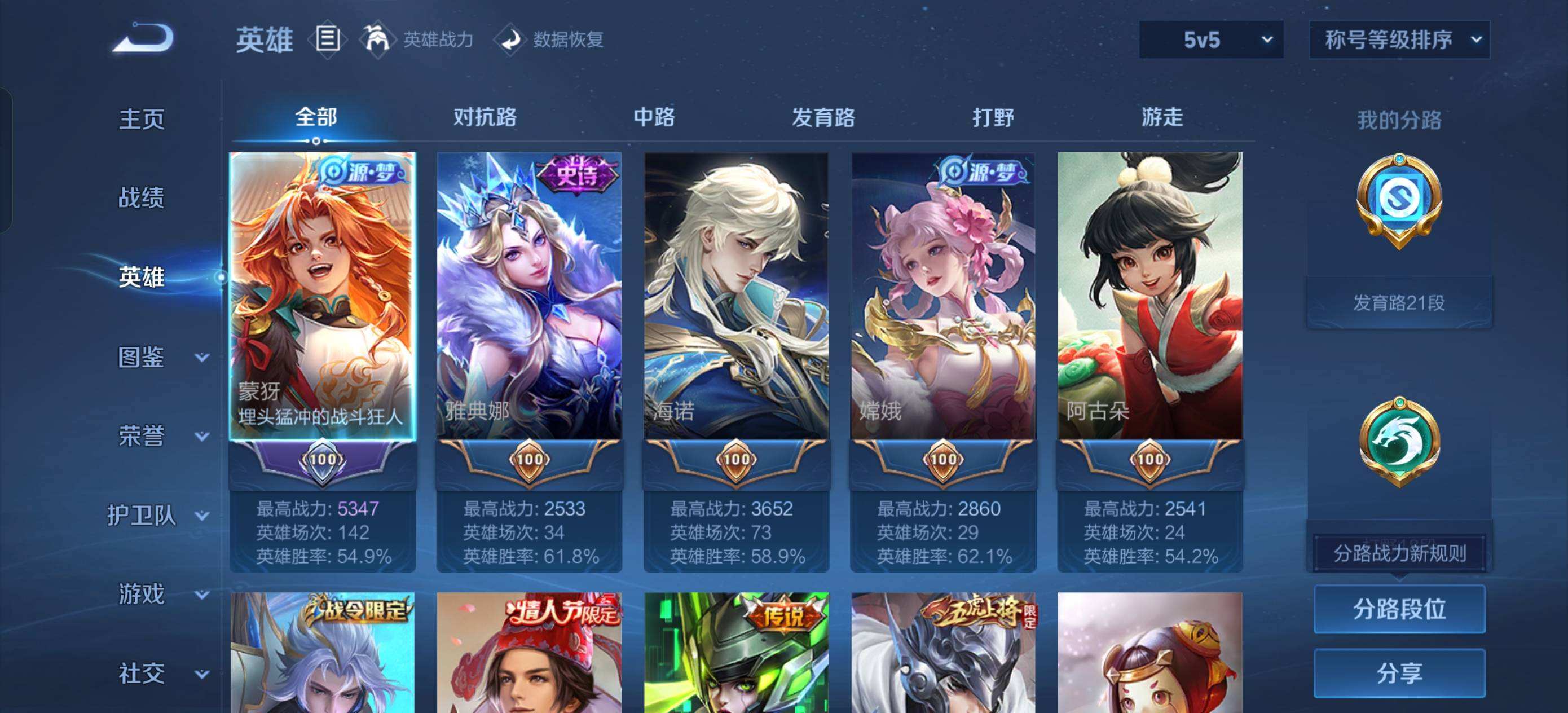 WZQM416247王者荣耀账号详情图4