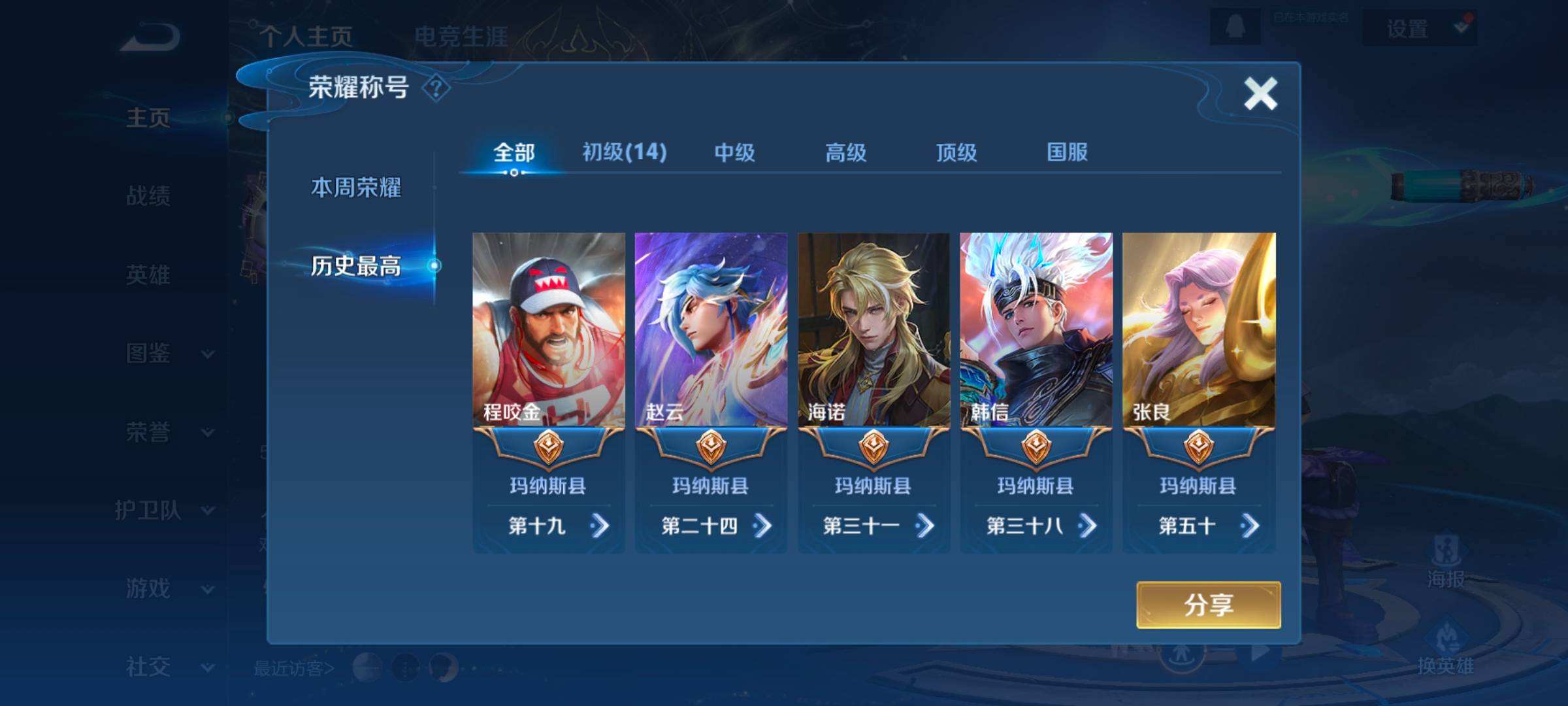 WZQM3477673王者荣耀账号详情图4