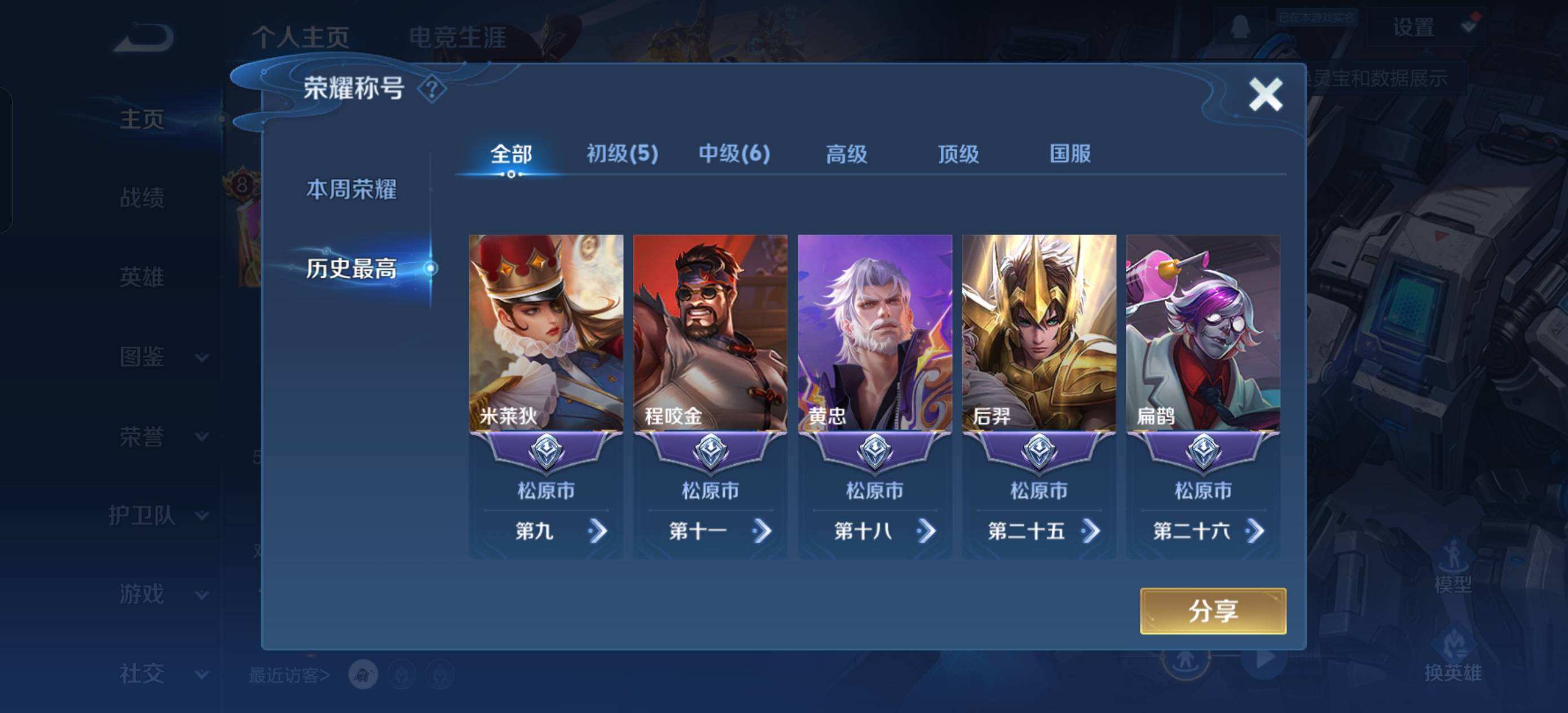 WZQM4117548王者荣耀账号详情图3