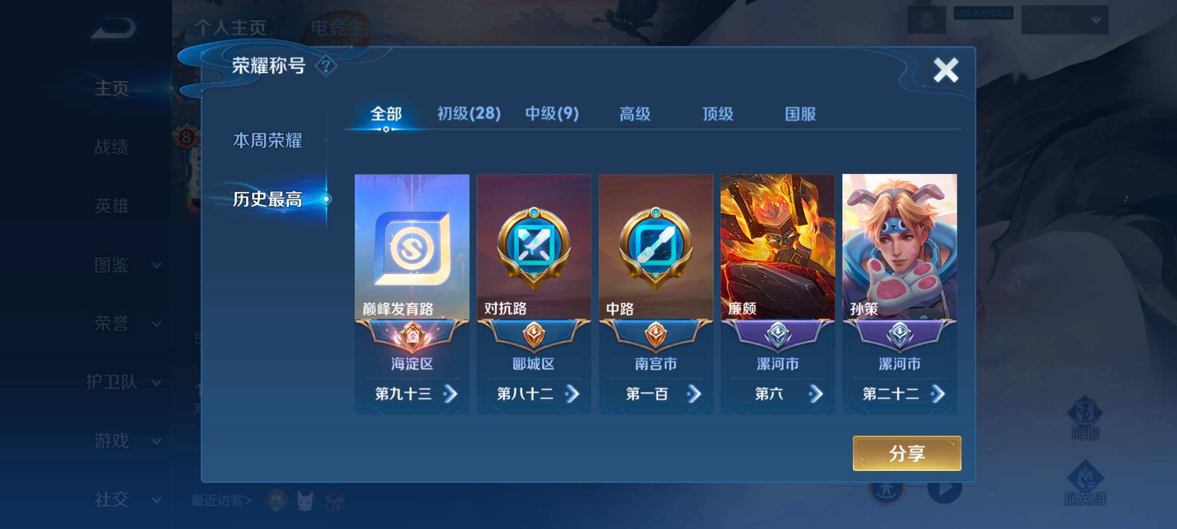 WZQM467720王者荣耀账号详情图5