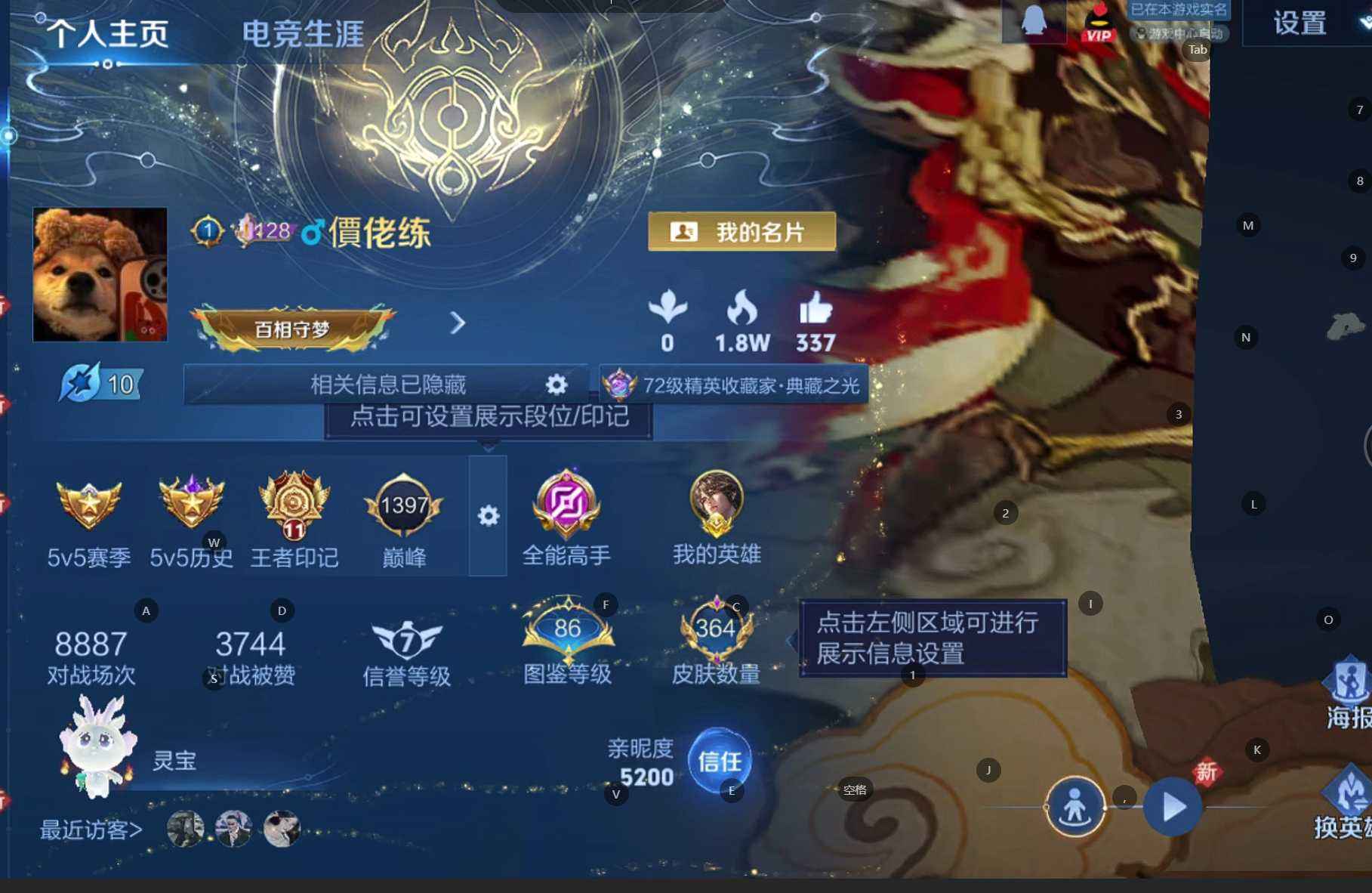 WZQM41523王者荣耀账号详情图3