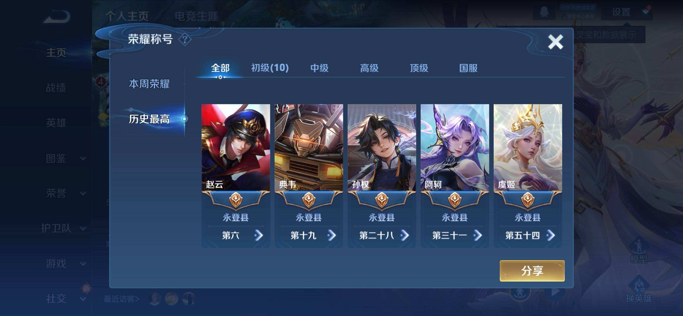 WZQM482428王者荣耀账号详情图6