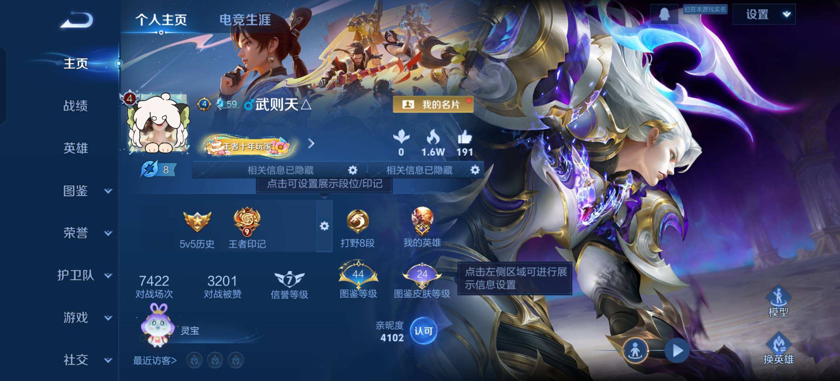 WZQM467725王者荣耀账号详情图5