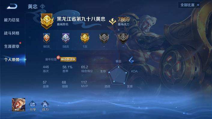 WZQM479385王者荣耀账号详情图7