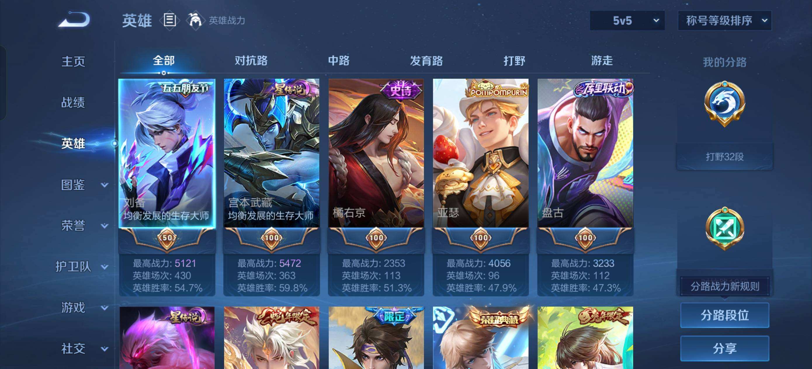 WZQM4224995王者荣耀账号详情图5 WZQM4224995王者荣耀账号详情图5