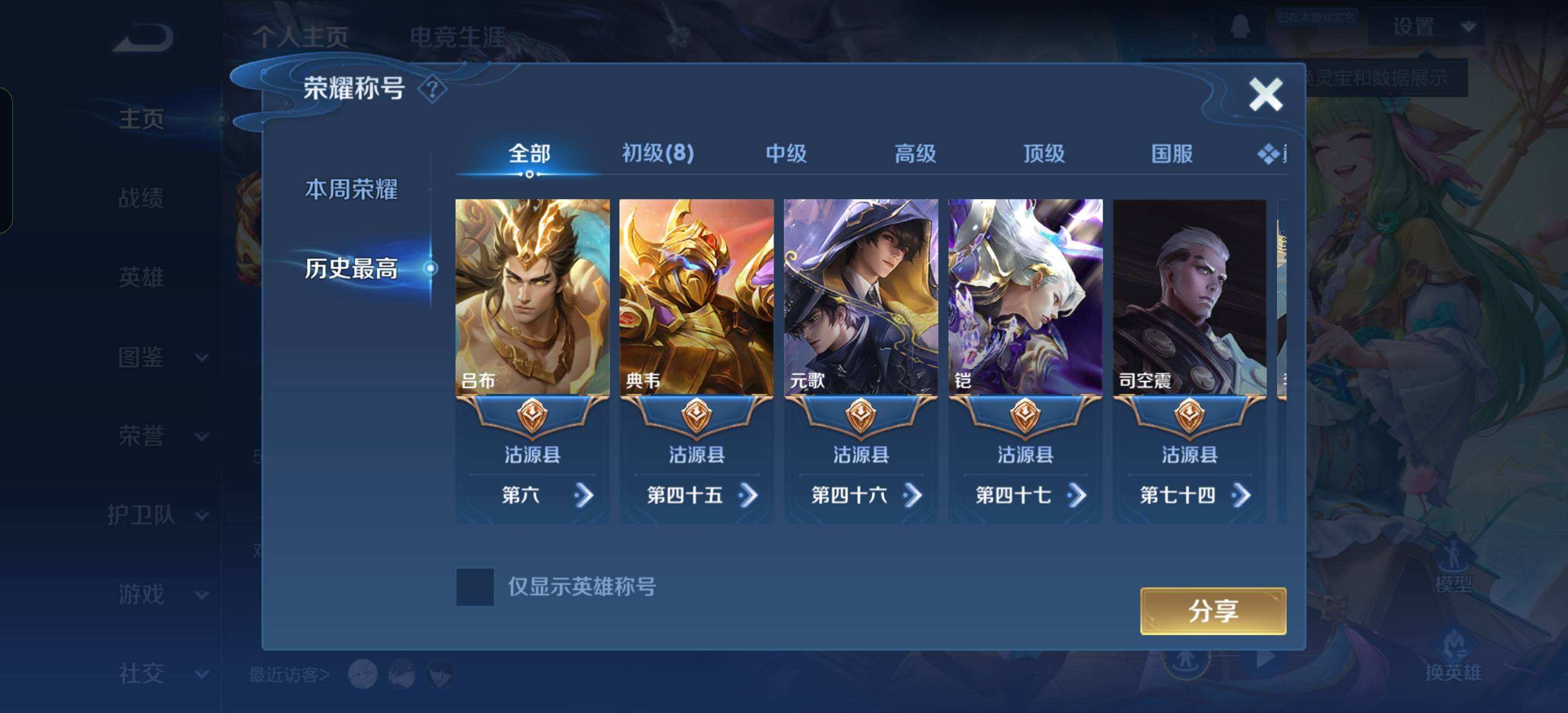 WZQM4249602王者荣耀账号详情图4