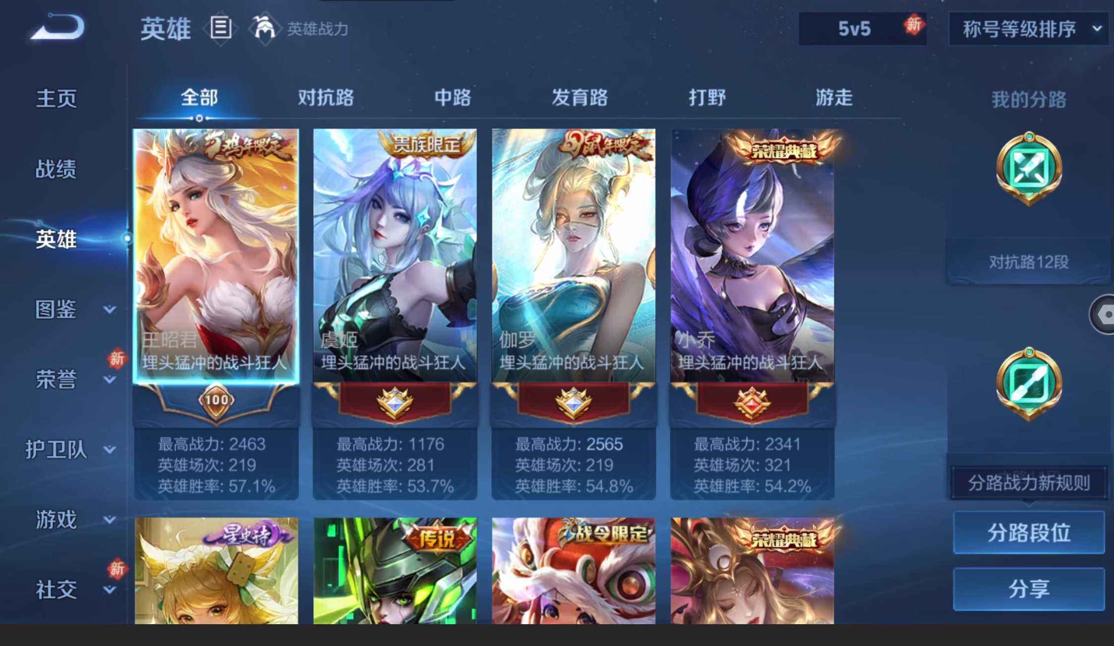 WZQM4250831王者荣耀账号详情图5