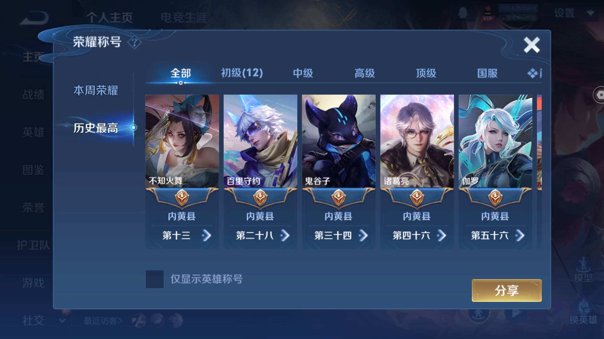 WZQM4274822王者荣耀账号详情图4