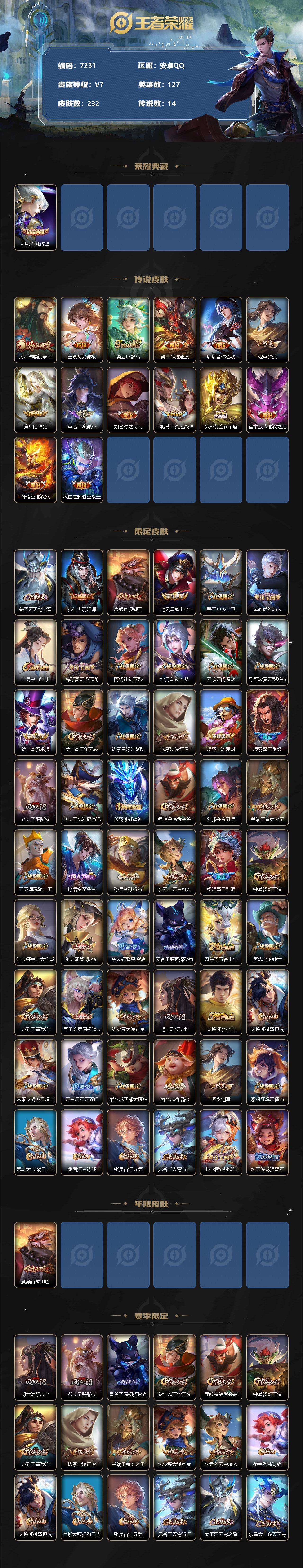 WZQM4253923王者荣耀账号详情图3